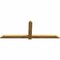 Ekena Millwork Eugene Rough Sawn Timber Gable Bracket, Western Red Cedar, 72"W x 27"H x 2"D x 4"F, 9/12 Pitch GBW072X27X0204EUG00RWR - alternate 4